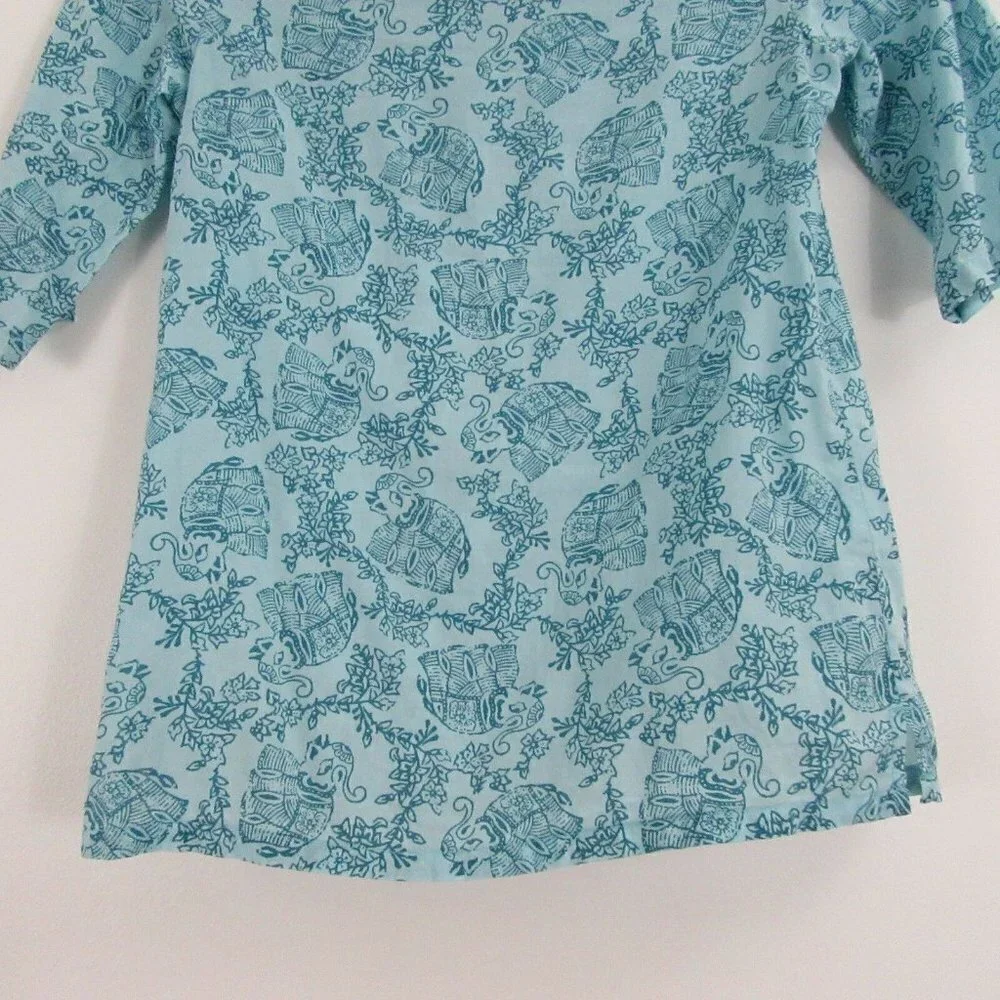 Calypso St Barth For Target Blue Floral Top